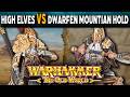 High Elf Realms VS Dwarfen Mountain Holds - Warhammer Old World Battle Report