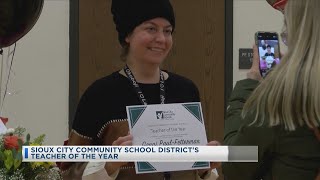 Sioux City Community School District's Teacher Of The Year