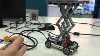 Lego Mindstorms EV3 Scissor lift /cross lift, podnośnik