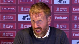 Graham Potter says he has to be 'respectful' to 'stupid' journalist questions