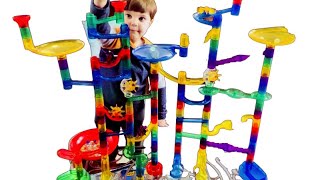 Marble Genius | Marble Run Super Set 150 pieces | Rami made a Marble Whirlpool