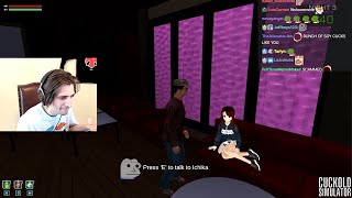 xQc try to date an anime girl... (Cuckold Simulator)
