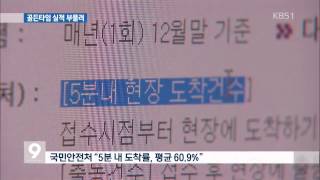 못 믿을 소방차 ‘골든타임제’…실적 부풀려