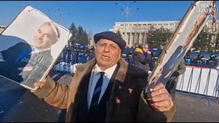 Scene VIRALE de la protestul lui Călin Georgescu din Piața Victoriei