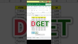 Excel Dget Function | Friendly Use Function | Easy to use than Vlookup Formula