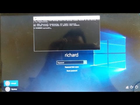 Reset password windows 10 via command prompt CMD Reset password windows 10 via command prompt CMD