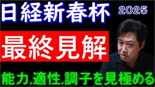 【日経新春杯２０２５】軸馬，穴馬 発表！