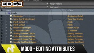 Modo Tutorial - How to Edit Multiple Attributes at Once