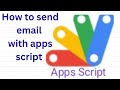 how to send email with apps script