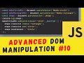 Javascript Fundamentals: Advanced DOM Manipulation #10