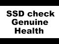 SSD drive - check if genuine and health