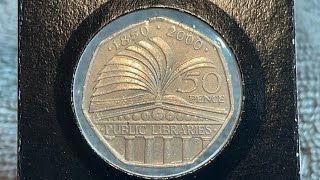 2000 United Kingdom Public Libraries 50p Coin • Values, Information, Mintage, History, and More