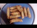 How to Make a Nigerian party Spring Roll (small chops.)