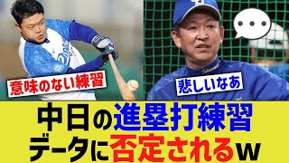 中日の進塁打練習、データに否定されてしまうwwww【なんJ なんG野球反応】【2ch 5ch】