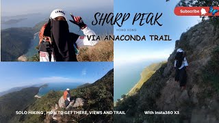 SOLO HIKING TO SHARP PEAK 蚺蛇尖 VIA ANACONDA TRAIL || THE MOST EXTREMELY HIKE [4K] INSTA360 X3