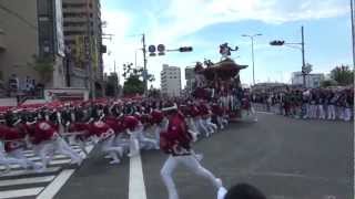 2012/9/2　カンカン場　紙屋町　平成24年岸和田だんじり祭