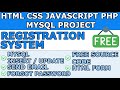 PHP PROJECT:  Registration System with Email Confirmation - HTML CSS JavaScript jQuery PHP MYSQL