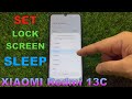 How to Set Lock screen Sleep on Xiaomi Redmi 13C