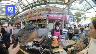 3D 180VR 4K Best Korean street sweet Bread , BoongYaBang, Street food in korea