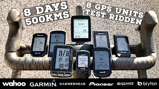 Festive 500 Cycling Computer Road Test // 8 Days // 8 GPS Units Tested
