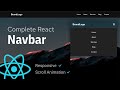 Build A Responsive Navbar with React JS | Quick Tutorial