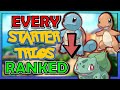 RANKING EVERY STARTER TRIO!!! | My Favorite Pokemon Starter Trios In Order!