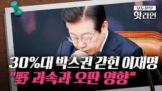 [핫라인] 양당 지지율 차, 계엄 이전으로···野 의원들 거친 발언, 중도층 이탈에 영향?