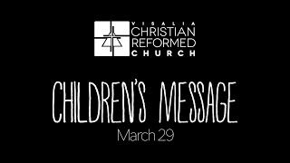 Children's Message #1 Jesus is our Good Shepherd