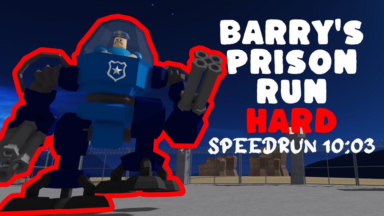 Roblox BARRY'S PRISON RUN! HARD Speedrun 10:03 - YouTube