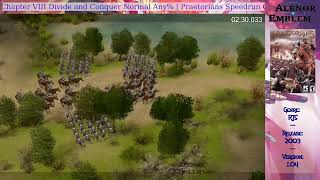 Praetorians Speedrun Chapter VIII Divide and Conquer Normal Mode RTA 4:50 (current WR)