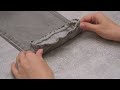 a new way how to hem jeans quickly and easily