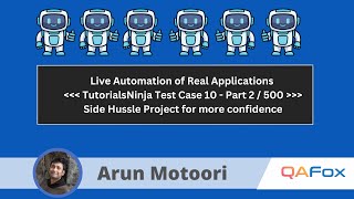 Live Automation of Real Projects using Selenium Java - Part 11 (TC_RF_010)