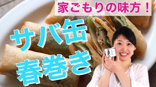 【サバ缶レシピ】巻くだけ簡単春巻き！栄養満点＆免疫力アップなお家ご飯