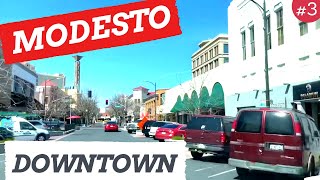 Driving Downtown - Modesto California