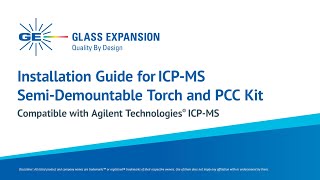 Installation Guide for ICP-MS Semi-Demountable Torch and PCC Kit