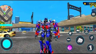 Optimus Prime Multiple Transformation Jet Robot Car Game 2020 #3 - Android Gameplay FHD