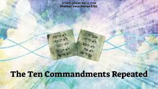 Ten Commandments Repeated