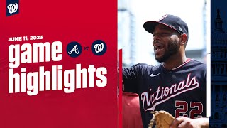 Nationals vs. Braves Game Highlights (6/11/23) | MLB Highlights