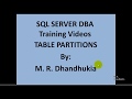 DBA - Table Partitions