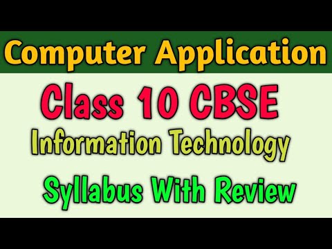 Information Technology For Class 10 CBSE - Book Review - Syllabus ...