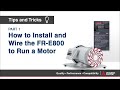 Installing and Wiring a Mitsubishi Electric FR-E800 Inverter