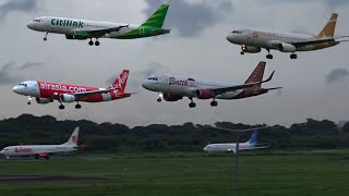 Lihat Dari Dekat Pendaratan Pesawat Terbang Di Bandara Soekarno Hatta Jakarta CGK