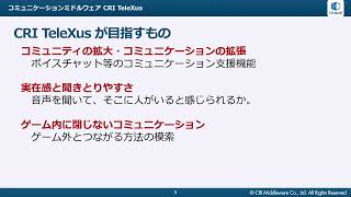 【CEDEC2022】ゲームのコミュニケーションを新しく ～ボイスチャットのその先を目指して～