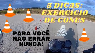 Como Passar nos CONES de MOTO - 5 DICAS INFALÍVEIS e Práticas