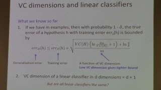 Machine Learning - Lecture 20 - Spring 2018