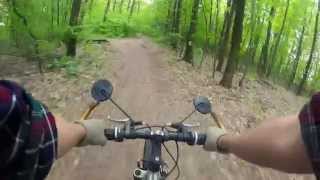 GoPro: POV Mountain biking - 40mph in Forest