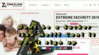 zone alarm bad Review Dont Get it wasted 2 5 hours share this video