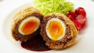 とろとろ半熟卵のスコッチエッグ のレシピ　|　料理サプリ