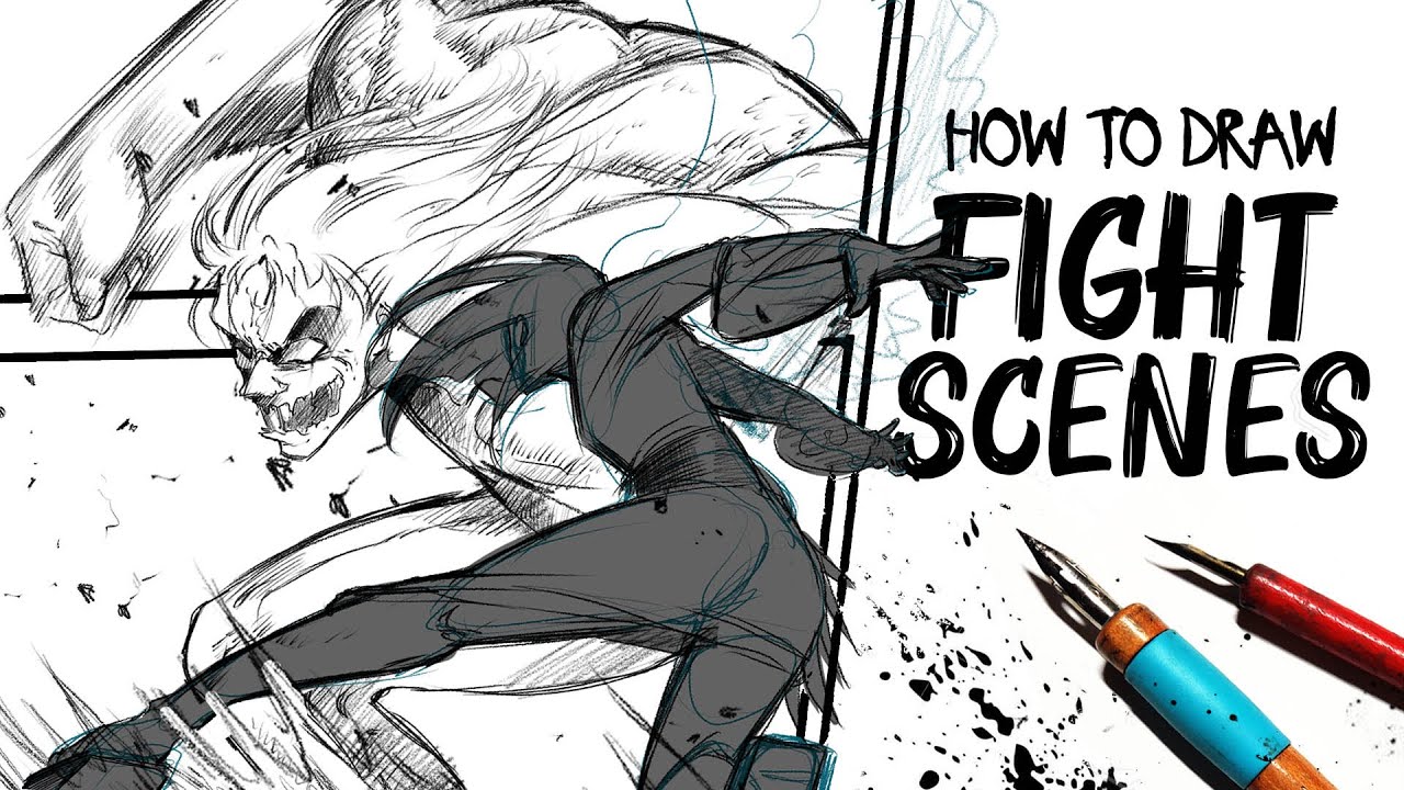 How To Draw Fight Scenes Drawlikeasir Youtube