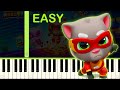 TALKING TOM HERO DASH - EASY Piano Tutorial